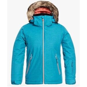 Roxy Jacket Youth Blue Hooded Dryflight 10k  American Pie Girls Snow XL/ 14